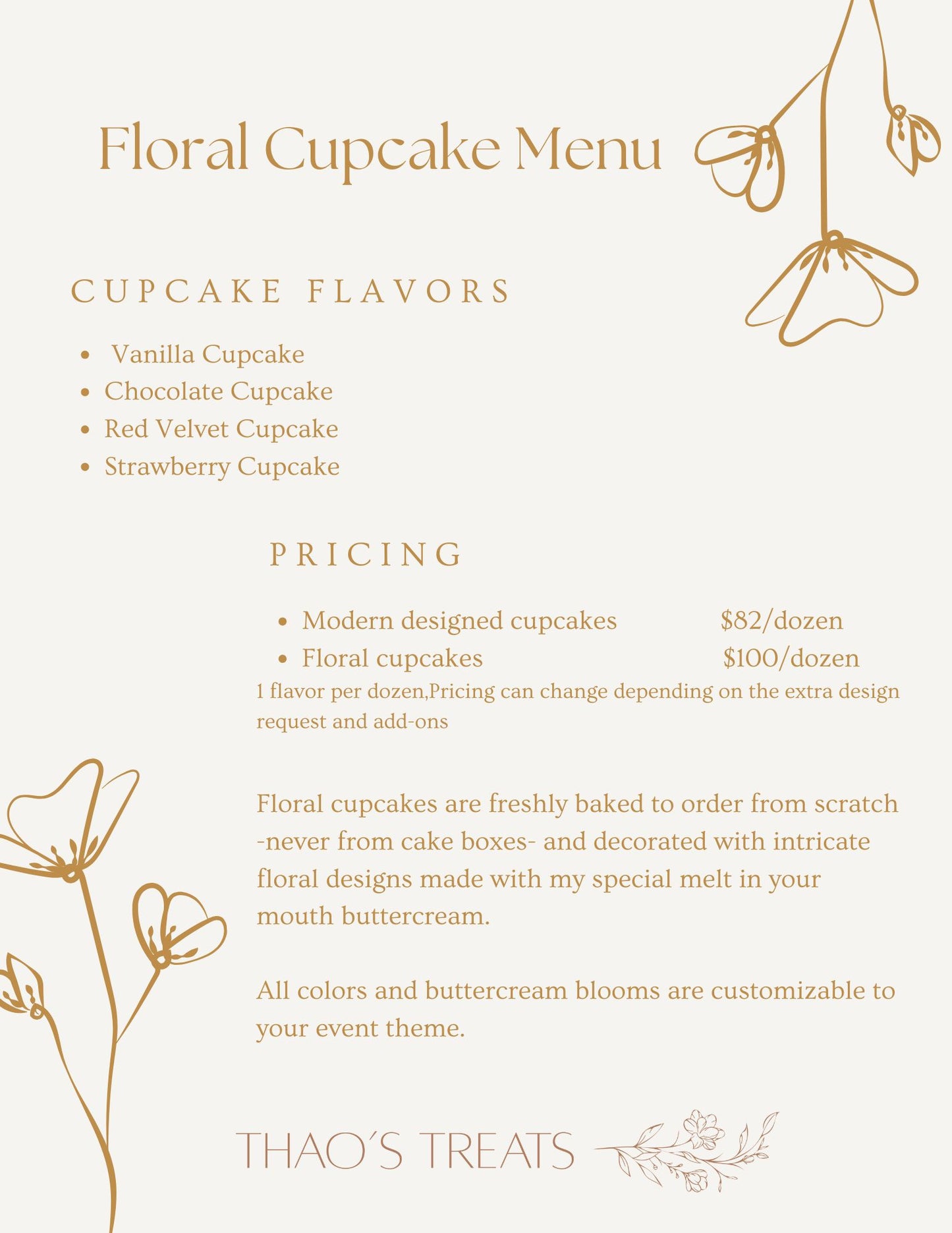 Floral Cupcakes