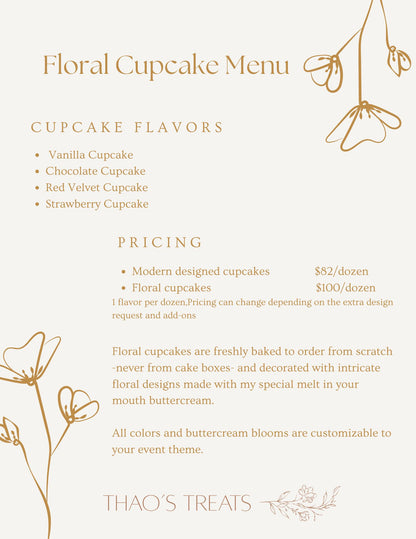 Floral Cupcakes